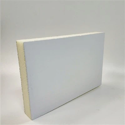 Panel de conductos pre-con aislamiento de espuma de poliuretano de 20 mm con lámina de aluminio blanca